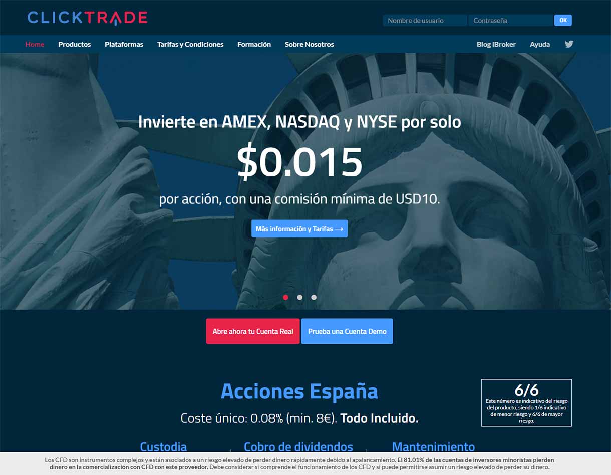 Clicktrade opiniones