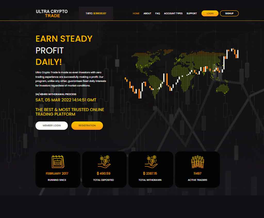 Ultra Crypto Trade opiniones y reseña 2022. ¿Es fiable? ReviForex